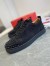 Christian Louboutin Men's Louis Junior Spikes Orlato Flat Sneakers Black