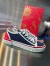 Christian Louboutin Women's Pedro Junior Sneakers In Navy Fabric