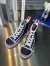 Christian Louboutin Women's Pedro Sneakers In Navy Fabric