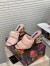 Dolce & Gabbana Pink Down-padded Mules with DG Pop Heel