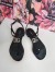 Dolce & Gabbana DG Thong Sandals In Black Patent Leather 