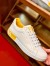 Dolce & Gabbana Men's Portofino Sneakers with Yellow Branded