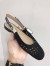 Dior J'Adior Slingback Ballerina Flats In Black Mesh Cannage Embroidery