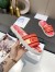 Dior Dway Slides In Red Toile de Jouy Flowers Embroidered Cotton