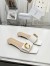 Dior C'est Slides in White Patent Calfskin