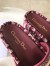 Dior Dway Slides In Bordeaux Oblique Embroidered Cotton