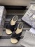 Dior Granville Espadrilles Sandals In Black Embroidered Cotton
