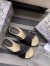 Dior Granville Espadrilles Sandals In Black Embroidered Cotton