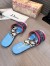 Dior Dway Slides In Blue Multicolor D-Jungle Pop Cotton