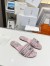 Dior Dway Slides in Pink Cotton with Toile de Jouy Sauvage Motif