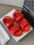 Dior DiorAct Sandals In Red Lambskin