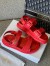 Dior DiorAct Sandals In Red Lambskin