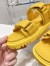 Dior DiorAct Sandals In Yellow Lambskin