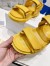 Dior DiorAct Sandals In Yellow Lambskin