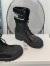 Dior D-Major Ankle Boots In Black Calfskin and Shearling