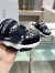 Dior D-Wander Open Back Sneakers In Blue Oblique Fabric