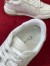 Dior One Sneakers in White and Gold Oblique Perforated Calfskin