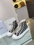 Dior Walk'n'Dior High-top Platform Sneakers In Blue Oblique Embroidered Cotton
