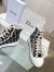 Dior Walk'n'Dior High-top Platform Sneakers In Blue Oblique Embroidered Cotton