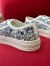 Dior Walk'n'Dior Sneakers In Blue Jardin d'Hiver Embroidered Cotton