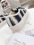 Dior Walk'n'Dior Sneakers In Navy Blue D-Stripes Embroidered Cotton