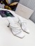 Jimmy Choo Diosa 90 Sandals In White Nappa Leather