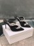 Manolo Blahnik Lurum Crystal 90mm Mules In Black Satin