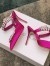 Manolo Blahnik Lurum Crystal 90mm Mules In Rose Red Satin