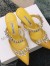 Manolo Blahnik Lurum Crystal 90mm Mules In Yellow Satin