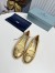 Prada Ballerinas in Gold Nappa Leather