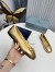 Prada Ballerinas in Gold Nappa Leather