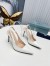 Prada Slingbacks Pumps 95mm In White Patent Leather