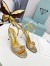 Prada Heel Sandals 85mm in Satin with Crystals