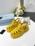 Prada Foam Sandals in Yellow Rubber