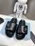 Prada Slides In Black Soft Padded Nappa Leather