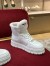 Prada Women's High-top Sneakers in Leather and Shearling