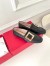 Roger Vivier Soft Metal Buckle Loafers in Black Leather