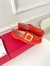 Roger Vivier Soft Metal Buckle Loafers In Orange Suede