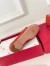 Roger Vivier Soft Metal Buckle Loafers In Orange Suede