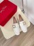 Roger Vivier Mini Broche Buckle Loafers in White Patent Leather