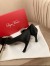 Roger Vivier Trompette Crystal Buckle Pumps in Black Satin