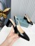 Prada Slingbacks Pumps 65mm In Black Patent Leather