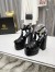 Versace La Medusa Platform Sandals In Black Calfskin