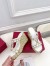 Valentino Garavani Rockstud Wedge Sandals in White Calfskin 