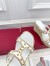 Valentino Garavani Rockstud Wedge Sandals in White Calfskin 