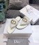 Dior 30 Montaigne Thong Flats In White Calfskin
