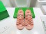 Bottega Veneta Jelly Sandals In Flamingo Rubber