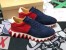 Christian Louboutin Men's Loubishark Sneakers In Blue/Red Suede