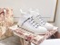 Dior Walk'N'Dior Mid-top Sneakers In White Technical Knit