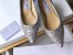 Jimmy Choo Romy 60mm Pumps In Silver and Blue Glitter